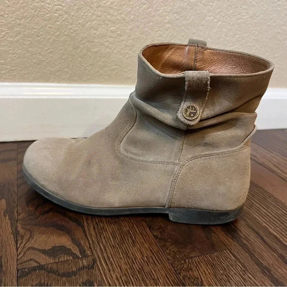 Birkenstock Sarnia Ankle Boots Beige Suede Ankle Side Zip Pull On EU 36 US 5-5.5 - Picture 12 of 16